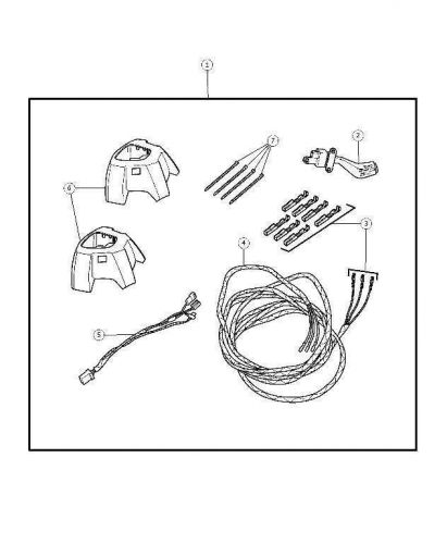 Genuine dodge speed control kit, control package 82209229ac