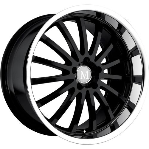 20x8.5 black mandrus millennium wheels 5x112 +25 audi tts tt allroad