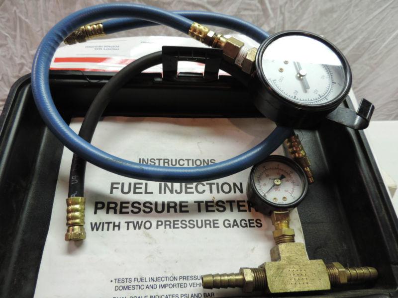 Fuel injection pressure tester with two gages sgt33950 mac tools 