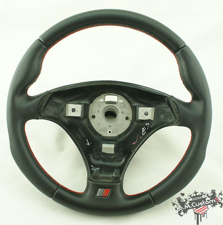 Steering wheel audi a4 s4 a6 s6 new leather !!  stuning sporty look !