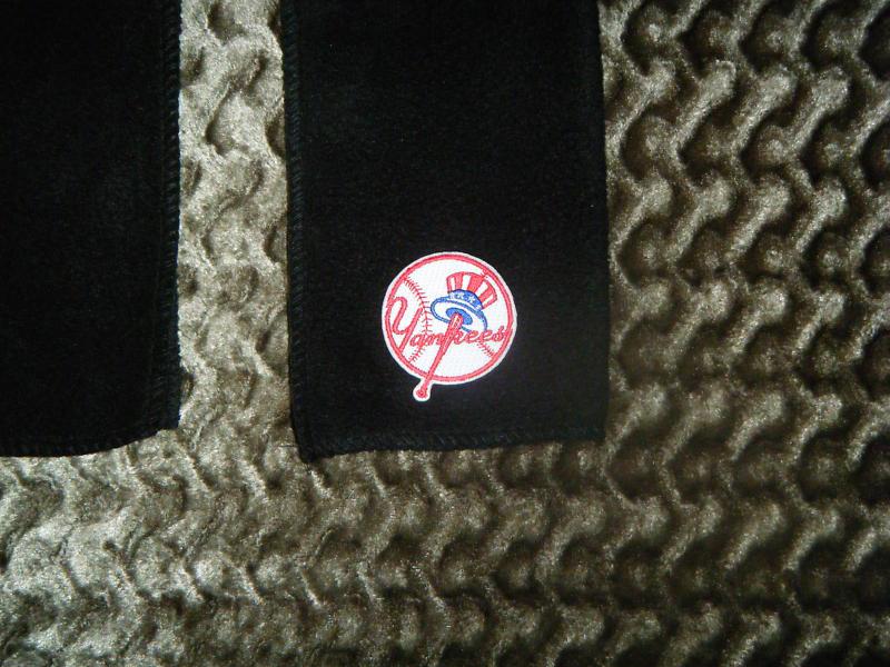 New york yankees black fleece scarves scarfs scarf  9" x 60" mlb baseball ny ...