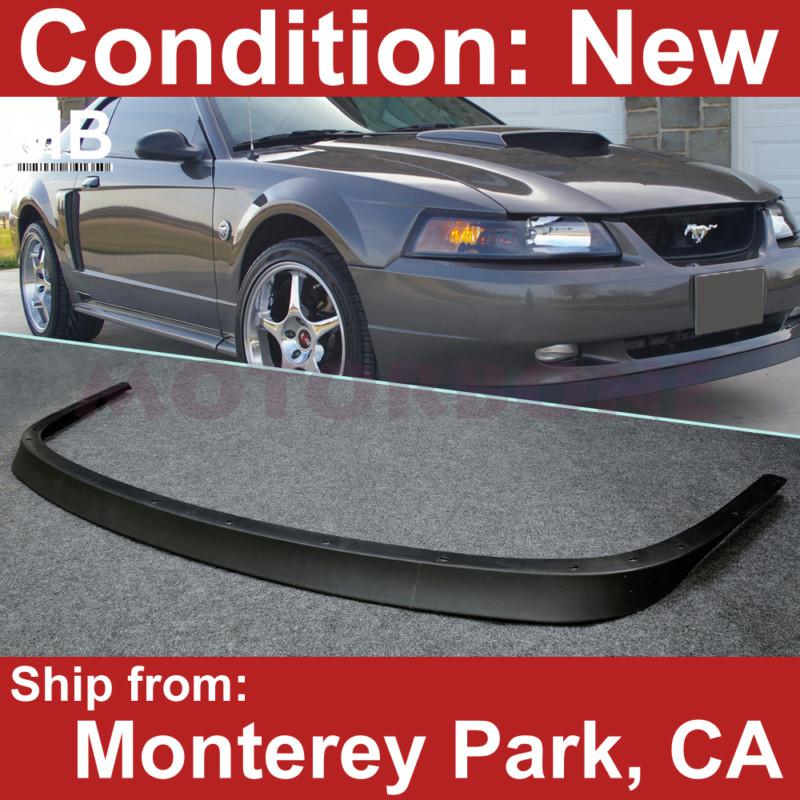 99-04 ford mustang 2dr coupe front bumper lower lip spoiler gt style pu black