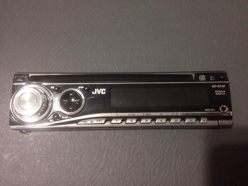 Car stereo in dash cd radio jvc kd-g230 with removable faceplate tested look