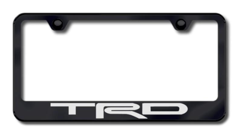 Toyota trd laser etched license plate frame-black made in usa genuine