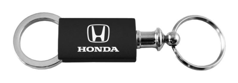 Honda black anondized aluminum valet keychain / key fob engraved in usa genuine