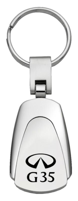 Infiniti g35 chrome teardrop keychain / key fob engraved in usa genuine
