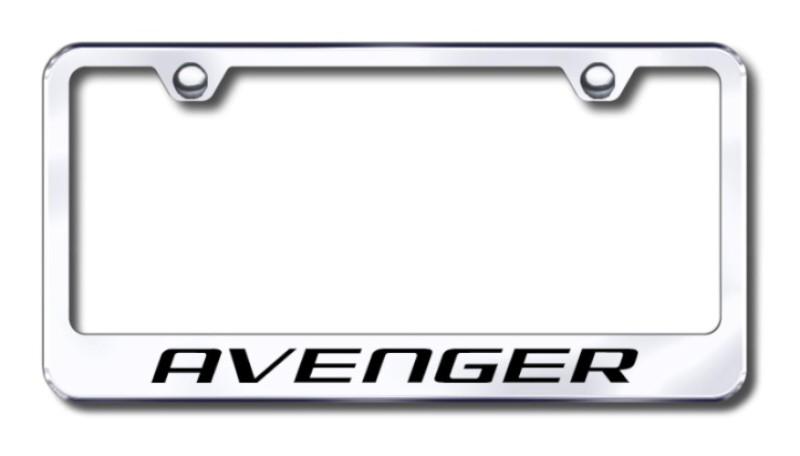 Chrysler avenger  engraved chrome license plate frame -metal made in usa genuin