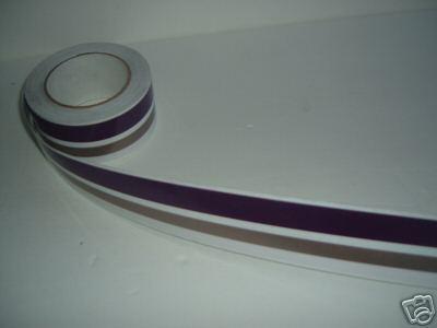 Four winns hull tape 3/4 purple 1/2 silver 3/8 white  pinstripe marine boat