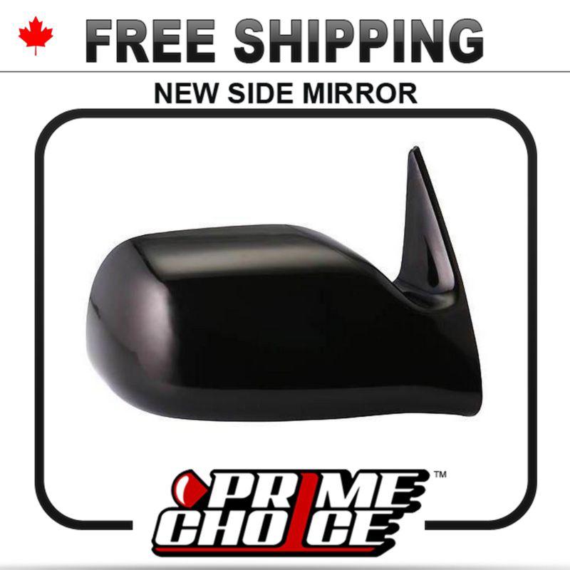New manual black passenger side view mirror toyota tacoma 2001-2004 right door