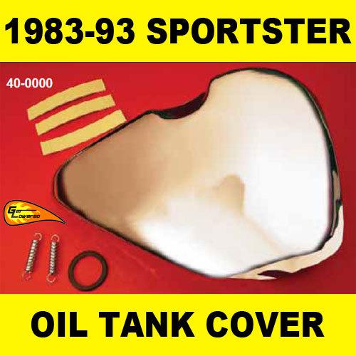 1983-1993 harley sportster chrome oil tank cover xl