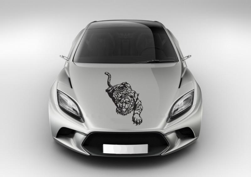 Lion wild angry hood auto vinyl decal art sticker graphics fit any car ar3985