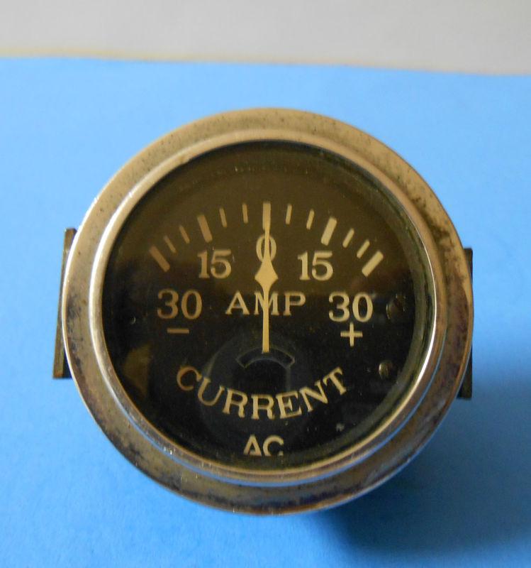 Vintage current ac dash amp gauge