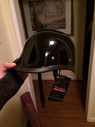 Daytona helmets hawk hi gloss black size large