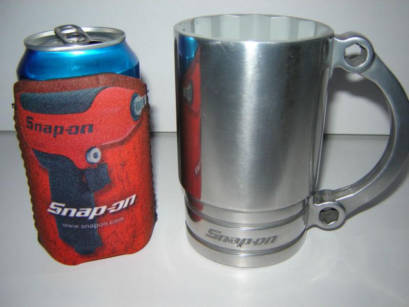 Snap on tools flankard socket mug with can koozy - limited edition - nice gift *