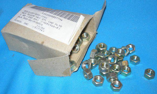 Military 5/16" fine thread hex nuts  box of 100