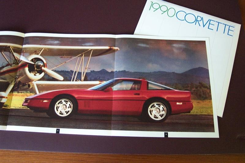 1990 corvette original deluxe dealer brochure mint condition unopened envelope