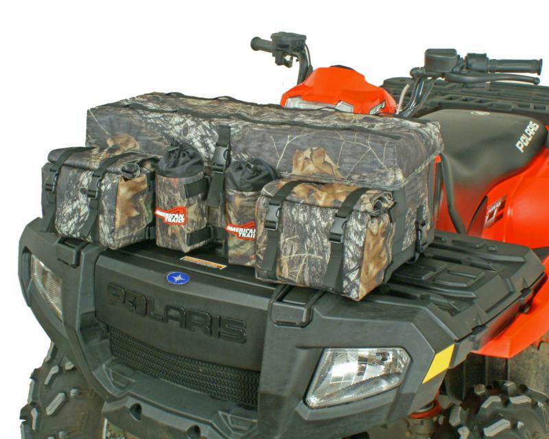 American trails front rack atv bag mossy oak four wheeler luggage pack box gear