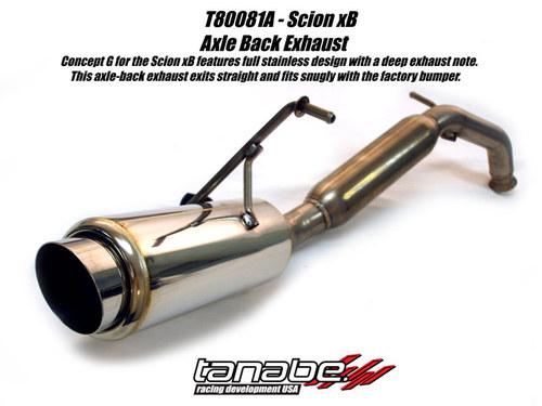 Tanabe concept g catback exhaust for 04-07 scion xb t80081a