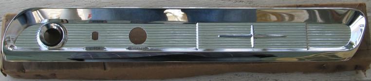 Nos mopar 1955 1956 dodge coronet chrome lower dash panel chrysler pn 1575384