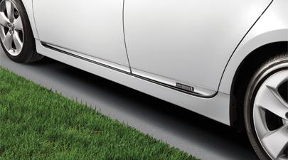 Toyota prius 12-13 2012 2013 oem chrome lower door body moldings