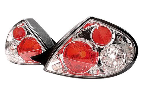 Spyder dn00c - 00-02 dodge neon chrome euro tail lights rear stop lamps