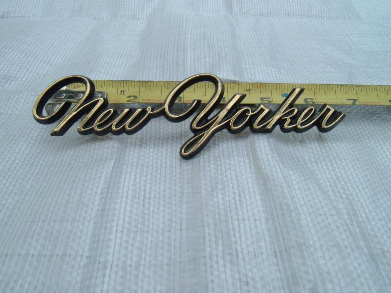 Chrysler new yorker emblem