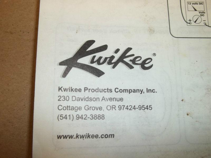 Kwikee#  90957200  step control   #909506000 controler wiring manual