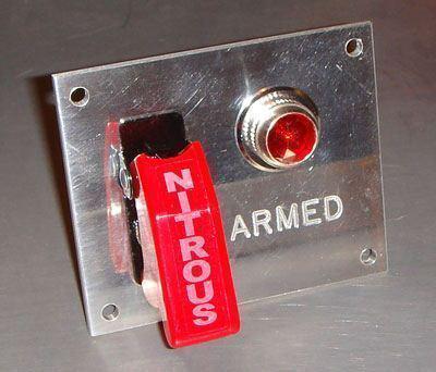 Nitrous switch panel toggle with light