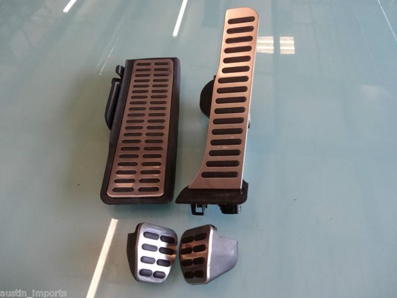 Mk6 vw gti gli manual pedal pad assy pads aluminum trim pedals factory oem #4