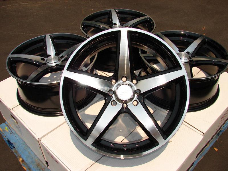 15" black effect wheels rims 4 lugs aveo civic contour escort fiesta focus scion