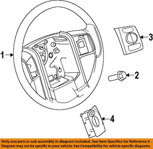 Ford oem bc3z9c888ea steering wheel-radio switch