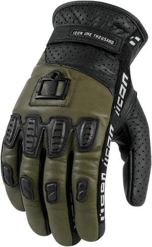 Icon one thousand turnbuckle motorcycle glove covert green size xx-large