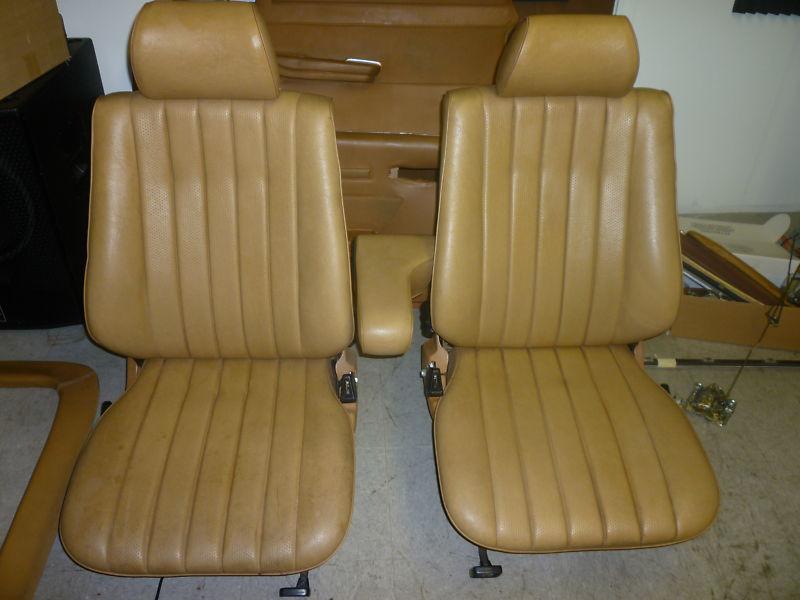 Mercedes w201 190e 190d seat seats tan pair