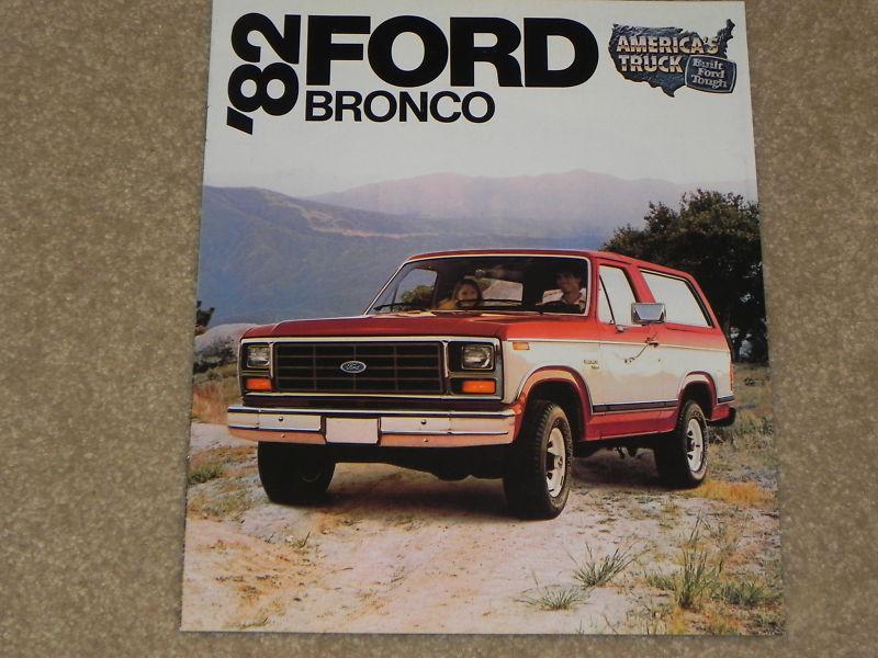 1982 ford bronco nos dealer sales brochure from my dealership. old original. 
