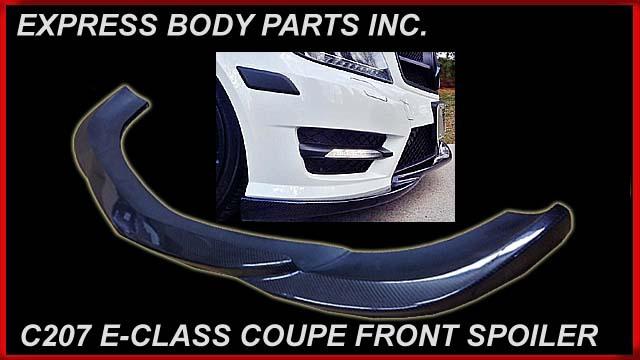 C207 e-class coupe 2010-2013 front bumper carbon fiber lip spoiler godhand