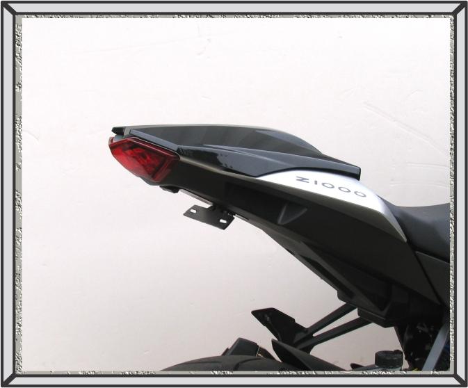 2010 - 2011 kawasaki z-1000 targa fender eliminator for bikes w/ integrated lt.