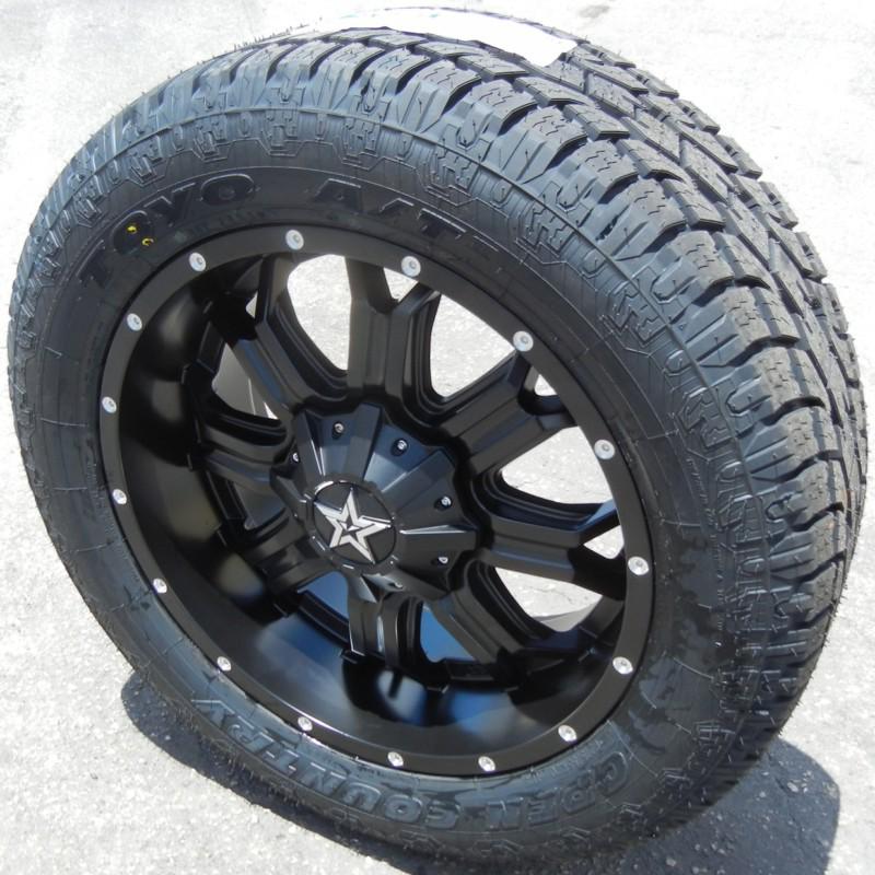 20" black tis 535 wheels rims toyo opencountry at ii tires ford f150 gmc sierra