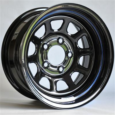 Circle racing wheels series 41 black wheel 15"x10" 5x5" bc 41510550400