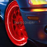 Red led tyre lights tire wheel valve stem cap light car