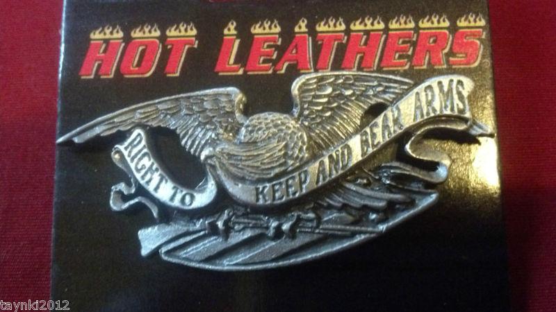 2nd amendment keep and bear arms pin leather jacket, vest, biker pin