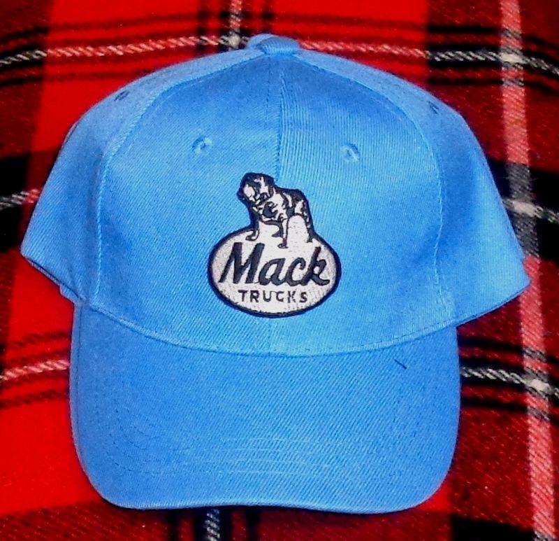 Mack trucks   hat / cap   sky blue   vintage logo