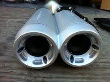 Ducati diavel stock exhaust can  part # 57321081a