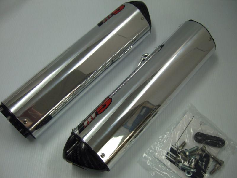 Jardine rt-5 bolt on dual exhaust polished aluminum kawasaki ninja zx10r 06-07