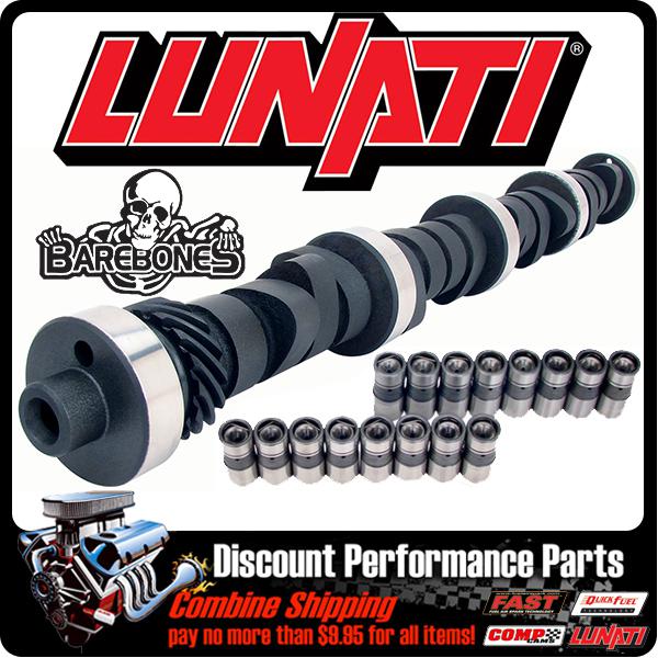 Lunati 289-302 sb ford 280/290 .472"/.496" barebones hyd cam camshaft & lifters