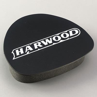 Harwood 1996 hood scoop plug black foam harwood logo 7.25" x 8.5" ea