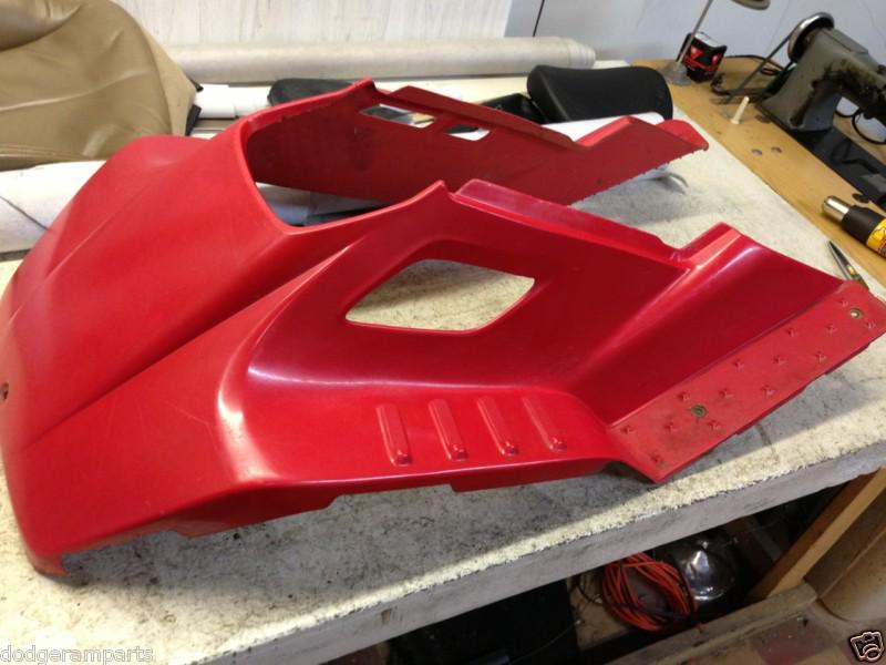  88 89 yamaha sno scoot sv80 snowmobile snoscoot body red hood  plastic