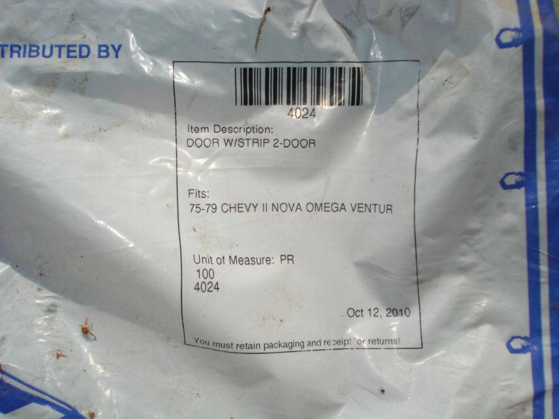 75-79 nova soft seal door seal kit *new in package* 76 77 78
