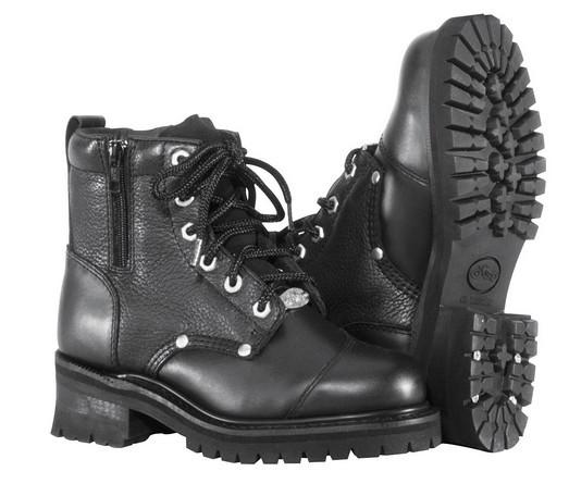 River road womens double zipper field boots black us 8