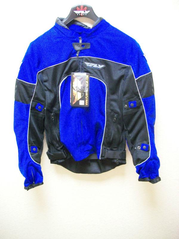 Fly racing coolpro ii mesh jacket mens medium jacket blue/black new!