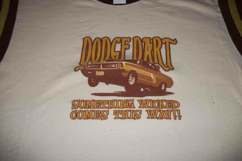 Vintage dodge dart t-shirt medium only official apparel dodge mopar chrysler